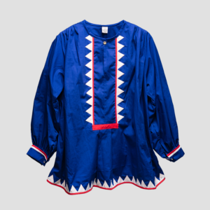 Camisa Azul con Blanco